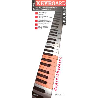 9790001134699 - Schott Music - Keyboard-Spicker Grifftabelle für Keyboard