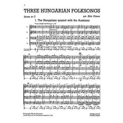 9780711954861 - 3 hungarian Folksongs