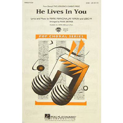 0073999211238 - He lives in you (aus Lion king 2) 0073999211238 - He lives in you (aus Lion king 2)