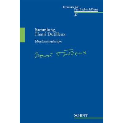 9783795706043 - SAMMLUNG HENRI DUTILLEUX 9783795706043 - SAMMLUNG HENRI DUTILLEUX
