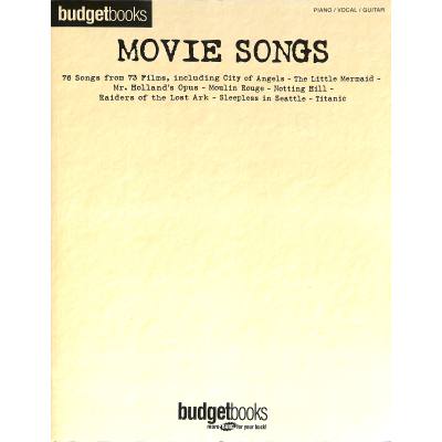 0073999963717 - Budget books - movie songs