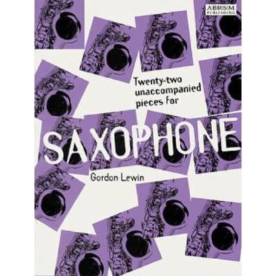 9781854722720 - 22 UNACCOPANIED PIECES FOR SAXOPHONE