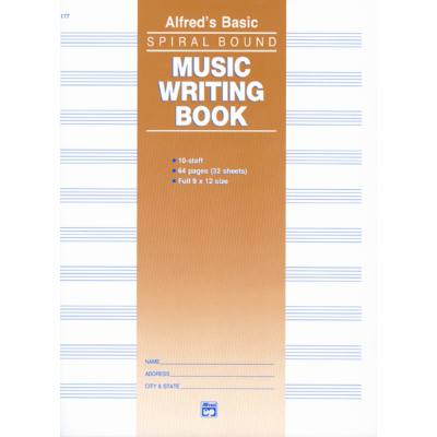 Music writing book | Notenheft A4 hoch 32 Seiten