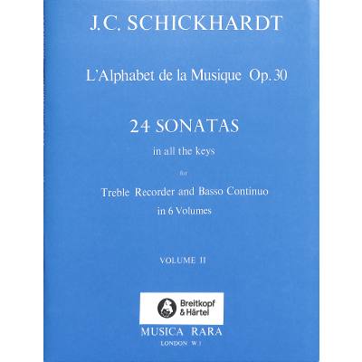 9790004485170 - 24 Sonatas 2 - lalphabet de la musique op 30 9790004485170 - 24 Sonatas 2 - lalphabet de la musique op 30