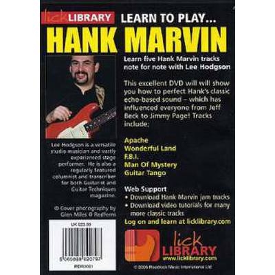 5060088820797 - Roadrock International - Lick Library Learn To Play Hank Marvin DVD