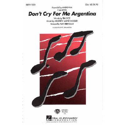 0073999002270 - Dont cry for me Argentina 0073999002270 - Dont cry for me Argentina