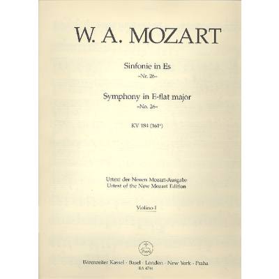 9790006455119 - Sinfonie 26 Es-Dur KV 184
