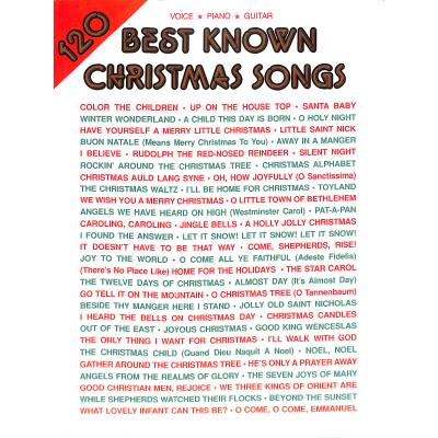 0029156225761 - 120 best known christmas songs