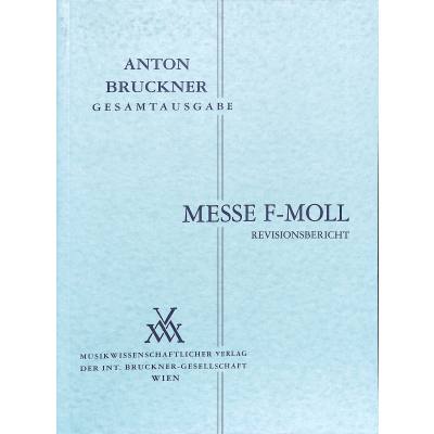 9790500252368 - Messe f-moll | Revisionsbericht