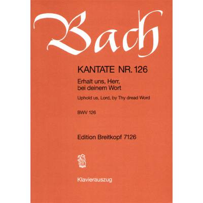 9790004204801 - Kantate 126 Erhalt uns Herr bei deinem Wort BWV 126 9790004204801 - Kantate 126 Erhalt uns Herr bei deinem Wort BWV 126