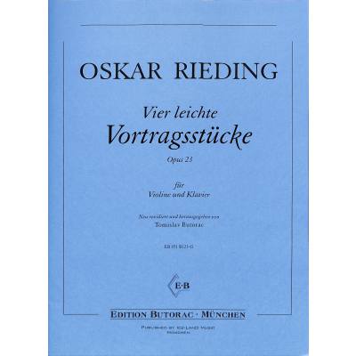 9790502903213 - 4 leichte Vortragsstücke op 23