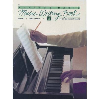 0038081006123 - Basic music writing book | Notenheft (weisses Papier) 32 Seiten