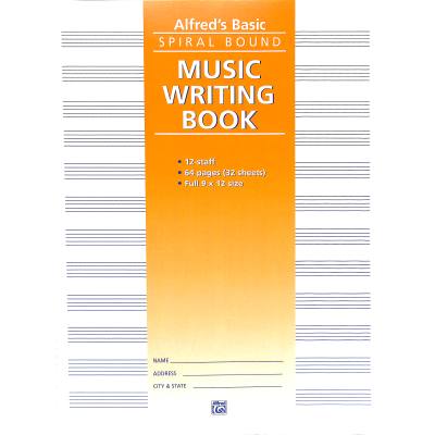 Music writing book | Notenheft (weisses Papier) 32 Seiten