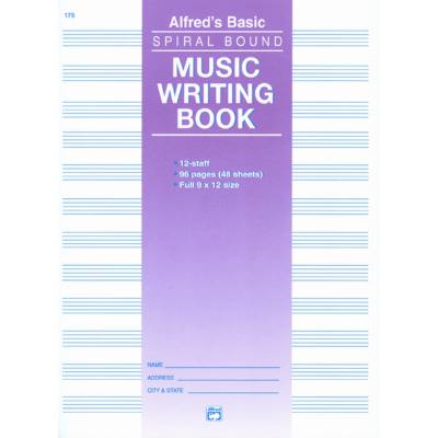 Music writing book | Notenheft A4 hoch 48 Seiten