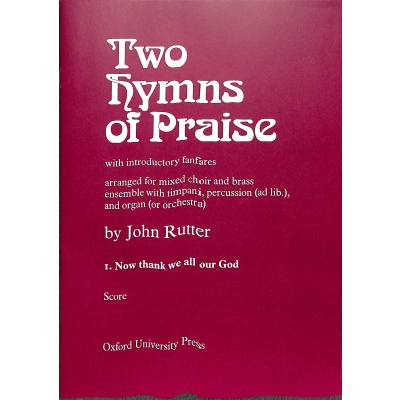 9780193853614 - Now thank we all our god (2 hymns of praise 1)