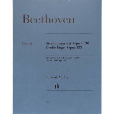 9790201807416 - Beethoven Ludwig van - Streichquartett B-dur op 130 - Große Fuge op 133 - Ludwig van Beethoven Kartoniert (TB)