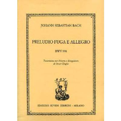 9790215610118 - Preludio Fuga Allegro BWV 998