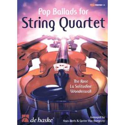 9789043124720 - Noten Pop Ballads for String Quartet - Hans Aerts Gunter van Rompaey