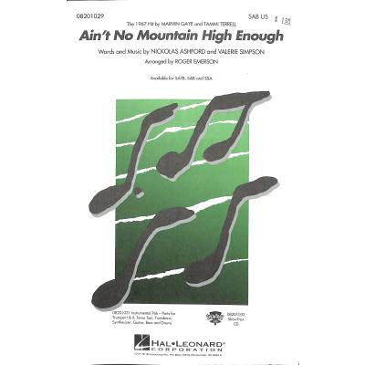 0073999010299 - Aint no mountain high enough