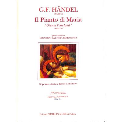 9790215810945 - Il pianto di Maria HWV 234