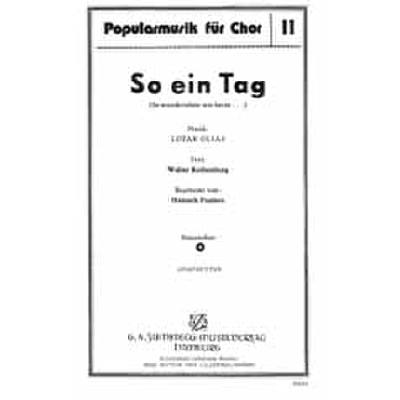 So ein Tag so wunderschön wie heute - Notenbuch.de