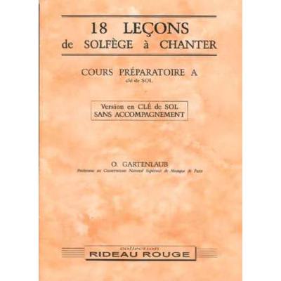 18 lecons de solfege a chanter cours preparatoire a