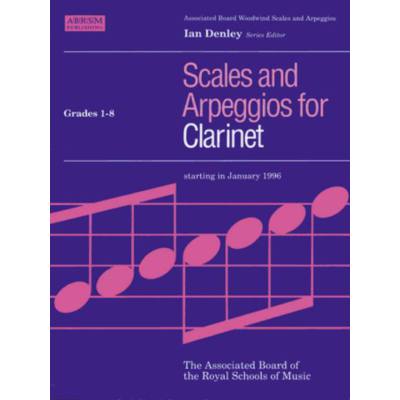 9781854728180 - SCALES + ARPEGGIOS FOR CLARINET GRADE 1-8