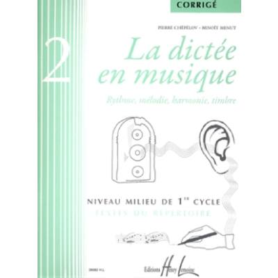 9790230983822 - LA DICTEE EN MUSIQUE 2 - CORRIGE 2