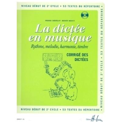 9790230980678 - LA DICTEE EN MUSIQUE 4 - CORRIGE