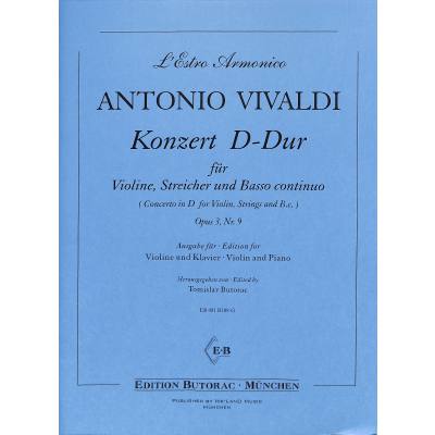 9790502901042 - Concerto grosso D-Dur op 3 9 RV 230 F 1 178