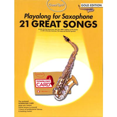 9781785580352 - Noten playalong for saxophone 21 great songs (Alto Sax) incl Download-Code