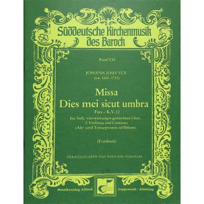 9790007114237 - Missa dies mei sicut umbra fux KV 12