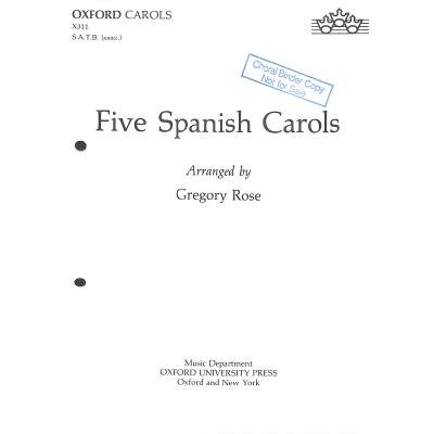 9780193431096 - 5 spanish carols