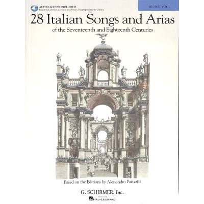 0884088500306 - 28 Italian songs + arias of the 17th + 18th centuries