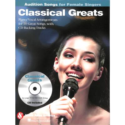 0884088469429 - Audition songs for female singers - classical greats