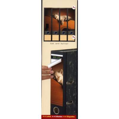 4260017019709 - Selbstklebende Ordneretiketten Katze + Gitarre 4260017019709 - Selbstklebende Ordneretiketten Katze + Gitarre