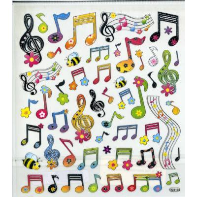 0744286387782 - Stickers sheet floral notes