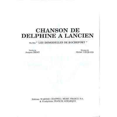 Chanson de Delphine a Lancien