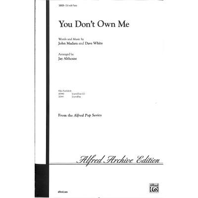 0038081337111 - You don´t own me 0038081337111 - You don´t own me