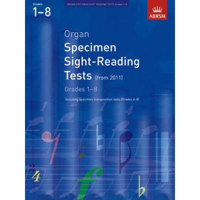 9781848492448 - Organ specimen sight reading tests  grade 1- 8 from 2011