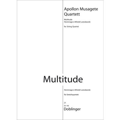 9790012199816 - Multitude - Hommage a Witold Lutoslawski