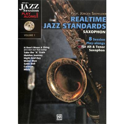 9783933136695 - Noten Realtime Jazz Standards Saxophon Altsax Tenorsax Session Play along 20144