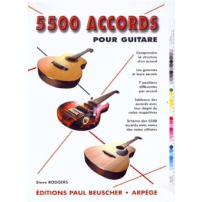 3137990012151 - 5500 accords pour guitare | Grifftabelle