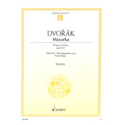 9790001180863 - Mazurka B-Dur op 56 3