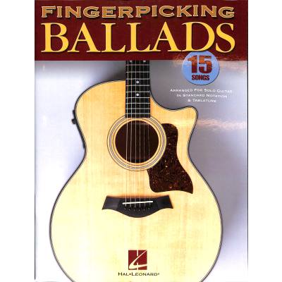 0073999982879 - Noten Fingerpicking Ballads Gitarre HL 699717 ideal zum Zupfen