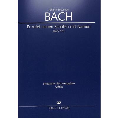 9790007097059 - Kantate 175 er rufet seinen Schafen mit Namen BWV 175