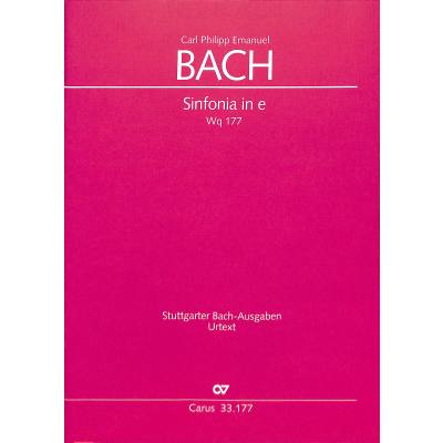 9790007094966 - Sinfonie e-moll WQ 177