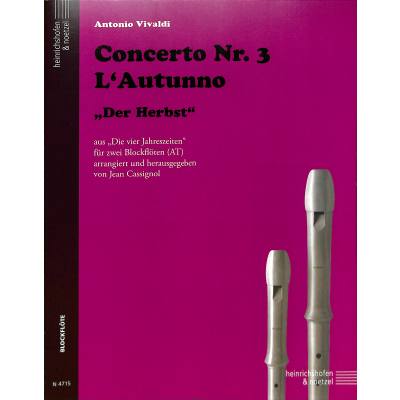 Concerto F-Dur op 8/3 RV 293 P 257 F 1/24 (L'autumno - der Herbst)