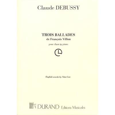 9790044012503 - 3 Ballades de Francois Villon 9790044012503 - 3 Ballades de Francois Villon