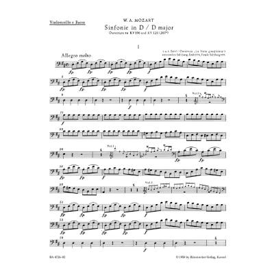 9790006454372 - Sinfonie D-Dur KV 196 121